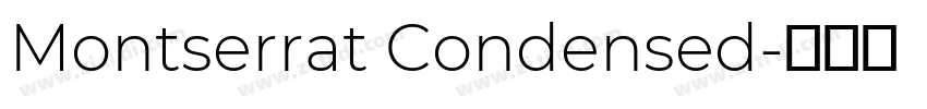 Montserrat Condensed字体转换